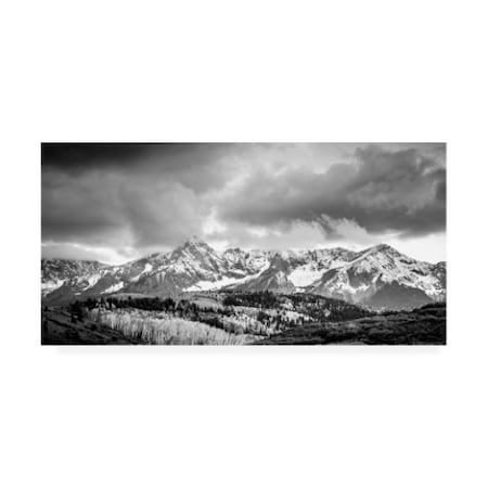 Dan Ballard 'Snowy Peak 5' Canvas Art,16x32